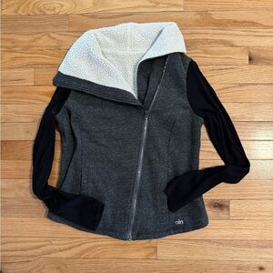 ALO Yoga Gray and Black Jacket